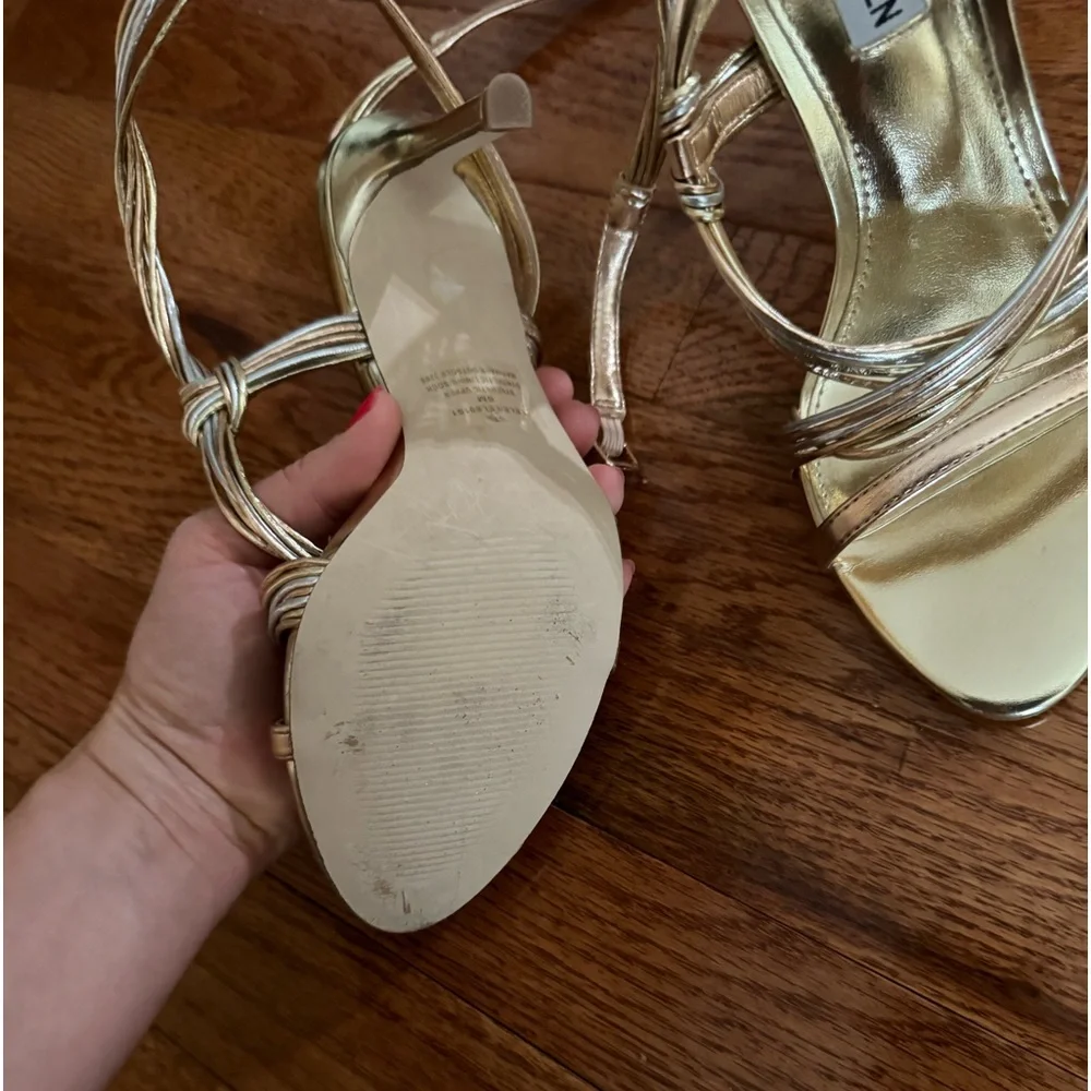 Steve Madden
Lele Two Tone Metallic Leather Strappy Dress Sandals - Picture 3 of 5